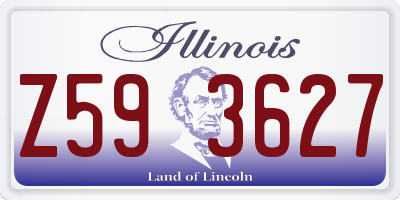 IL license plate Z593627