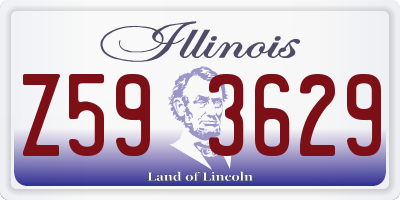 IL license plate Z593629