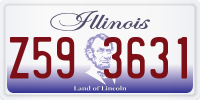 IL license plate Z593631
