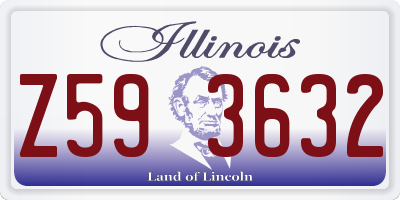 IL license plate Z593632