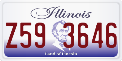 IL license plate Z593646