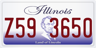 IL license plate Z593650