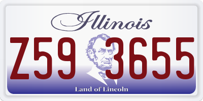 IL license plate Z593655