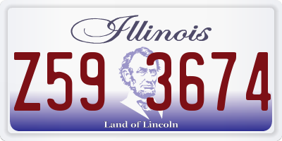IL license plate Z593674