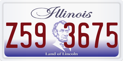 IL license plate Z593675