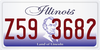IL license plate Z593682
