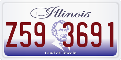 IL license plate Z593691