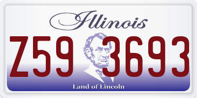 IL license plate Z593693