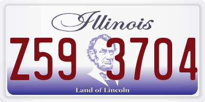 IL license plate Z593704