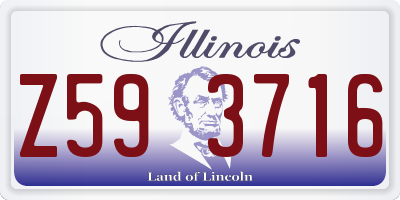 IL license plate Z593716