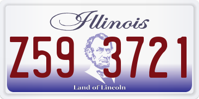 IL license plate Z593721