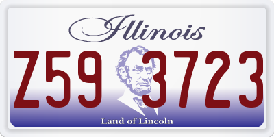 IL license plate Z593723