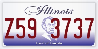 IL license plate Z593737