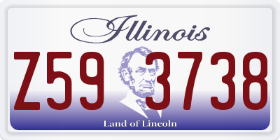 IL license plate Z593738
