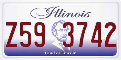 IL license plate Z593742