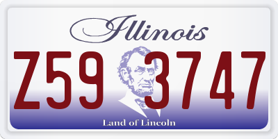 IL license plate Z593747