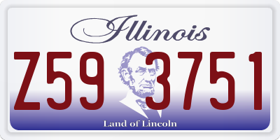 IL license plate Z593751