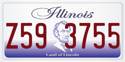 IL license plate Z593755