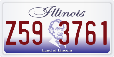 IL license plate Z593761