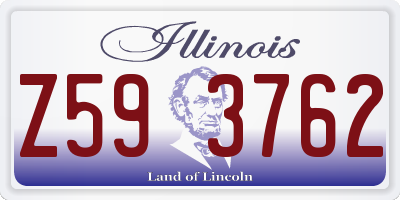 IL license plate Z593762