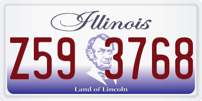 IL license plate Z593768