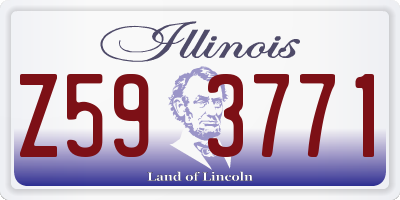 IL license plate Z593771
