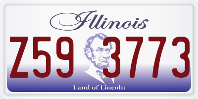 IL license plate Z593773
