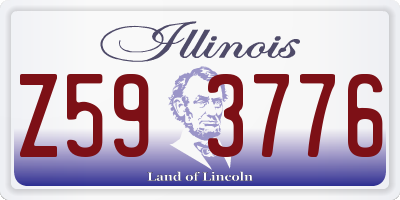 IL license plate Z593776