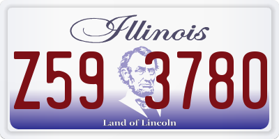 IL license plate Z593780