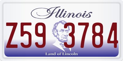 IL license plate Z593784