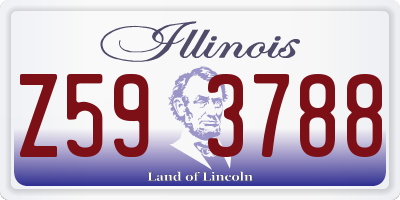 IL license plate Z593788