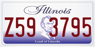 IL license plate Z593795