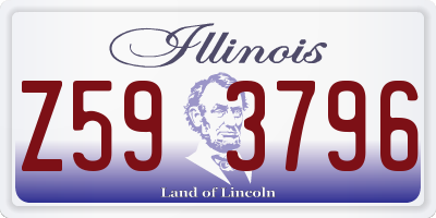 IL license plate Z593796