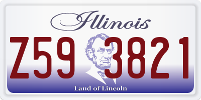 IL license plate Z593821