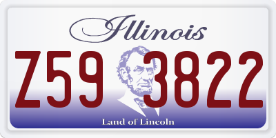 IL license plate Z593822