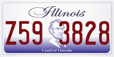 IL license plate Z593828
