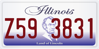 IL license plate Z593831