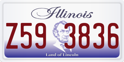 IL license plate Z593836