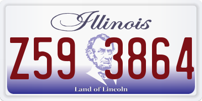 IL license plate Z593864