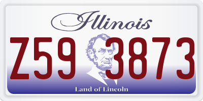 IL license plate Z593873