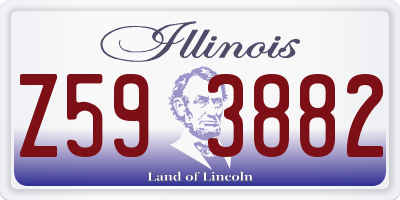 IL license plate Z593882