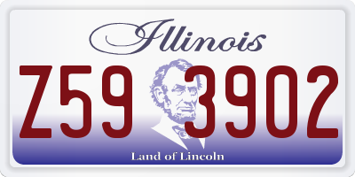 IL license plate Z593902