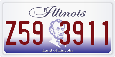IL license plate Z593911