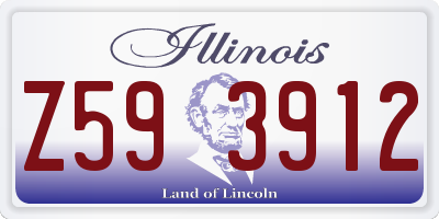 IL license plate Z593912