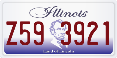 IL license plate Z593921