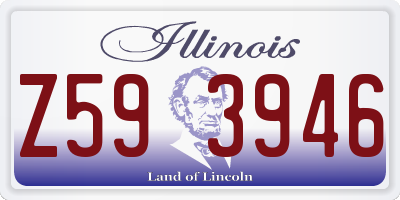 IL license plate Z593946