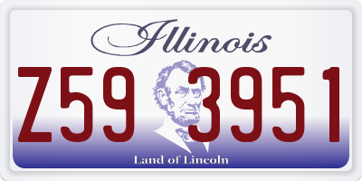 IL license plate Z593951