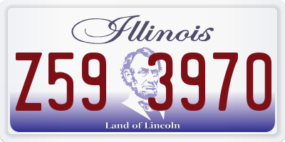 IL license plate Z593970