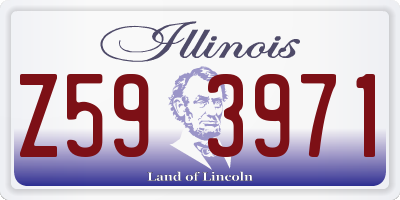 IL license plate Z593971