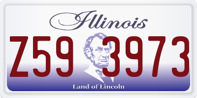 IL license plate Z593973